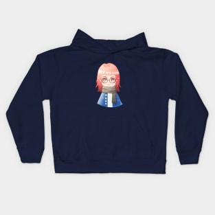 Peaches as a person Kids Hoodie